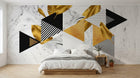 Design ZX0566 — Papier peint Géométrique Triangles et Losanges - Collection 4 — Novomur