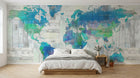 Design ZX0797 — Papier peint Carte du Monde — Novomur