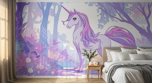 Design A0003 — Papier peint Licorne Enfant — Novomur
