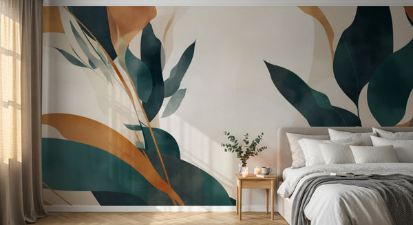 variant:A0016 | chambre_03_romantic已做 — Roseraie Anglaise Gris — papier peint Novomur