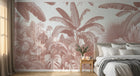 Design A0034 — Papier peint Palmier Tropical Vintage Sépia — Novomur