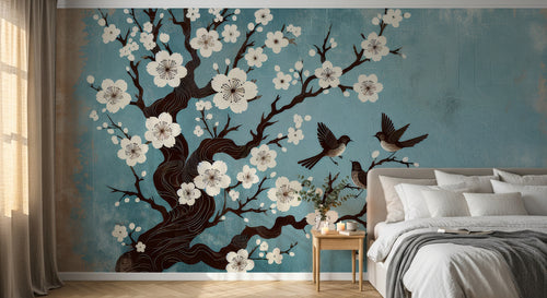 Design A0038 — Papier peint Jungle Tropicale Dense Aquarelle — Novomur