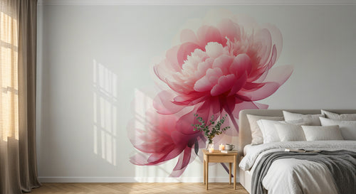 Design A0046 — Papier peint Floral Pivoines et Roses - Collection 1 — Novomur