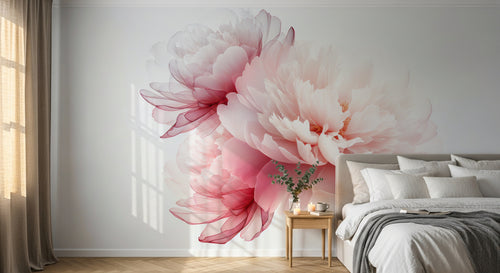Design A0047 — Papier peint Floral Pivoines et Roses - Collection 2 — Novomur