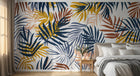 Design A0064 — Papier peint Palmier Tropical Vert - Collection 4 — Novomur