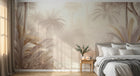 Design A0086 — Papier peint Palmier Tropical Vintage Sépia — Novomur