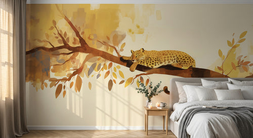 Design A0095 — Papier peint Safari Savane Aquarelle — Novomur