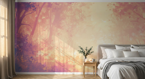 Design A0115 — Papier peint Forêt Pins et Sapins - Collection 1 — Novomur