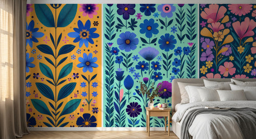 Design A0116 — Papier peint Floral Vintage Baroque — Novomur