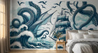 Design A0123 — Papier peint Mont Fuji et Hokusai — Novomur