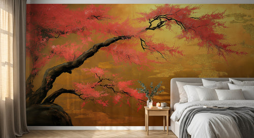 Design A0125 — Papier peint Arbres Décoratifs — Novomur