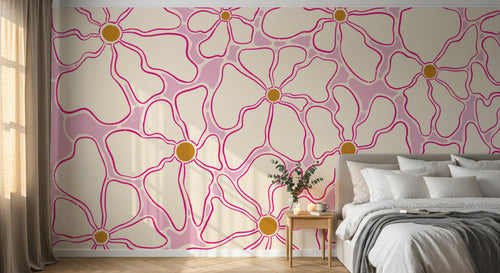 Design A0129 — Papier peint Floral Vintage Baroque — Novomur