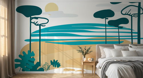 Design A0130 — Papier peint Paysage Plage et Mer — Novomur