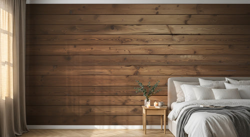 Design A0137 — Papier peint Bois Rustique Brun - Collection 1 — Novomur