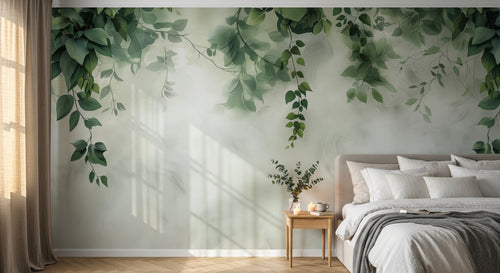 Design A0152 — Papier peint Eucalyptus Botanique Sauge — Novomur