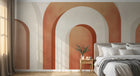 Design A0155 — Papier peint Art Abstrait Bauhaus Beige - Collection 2 — Novomur