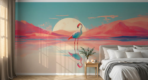 Design A0190 — Papier peint Paysage Montagne Réaliste — Novomur