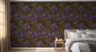 Papier peint Liberty Floral Anthracite - Sur mesure - Design A0243