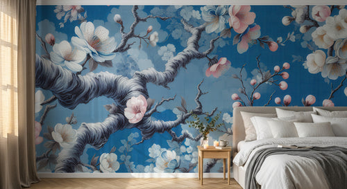 Design A0266 — Papier peint Cerisier en Fleurs — Novomur