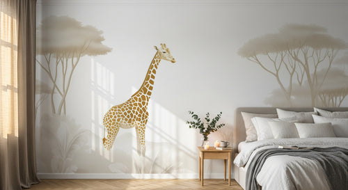 Design A0269 — Papier peint Safari Savane Aquarelle — Novomur