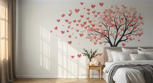 variant:A0277 | chambre_03_romantic已做 — Sakura en Fleurs Creme — papier peint Novomur