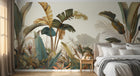 Design A0331 — Papier peint Jungle Tropicale Dense Aquarelle — Novomur
