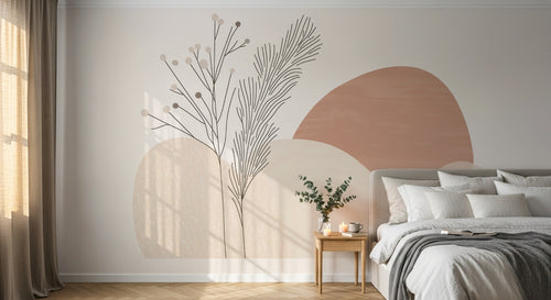 Design A0342 — Papier peint Paysage Montagne Minimaliste - Collection 1 — Novomur