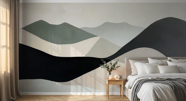 Papier peint Paysage Montagne Minimaliste - Collection 2 - Sur mesure