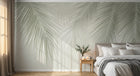 Design A0371 — Papier peint Palmier Tropical Vert - Collection 3 — Novomur