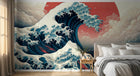 Design A0382 — Papier peint Mont Fuji et Hokusai — Novomur
