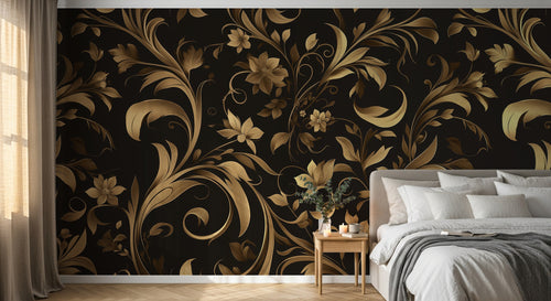 Design A0405 — Papier peint Damassé Classique — Novomur