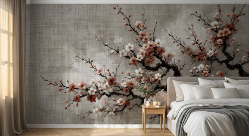 Design A0466 — Papier peint Cerisier en Fleurs — Novomur