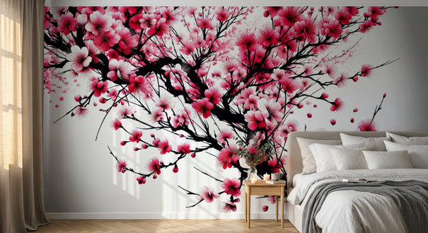 variant:A0487 | chambre_03_romantic已做 — Hanami Sable — papier peint Novomur