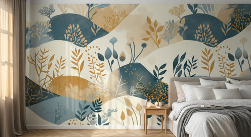 Design A0522 — Papier peint Paysage Montagne Minimaliste - Collection 1 — Novomur