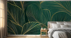 Design A0582 — Papier peint Art Déco Éventails et Or - Collection 1 — Novomur