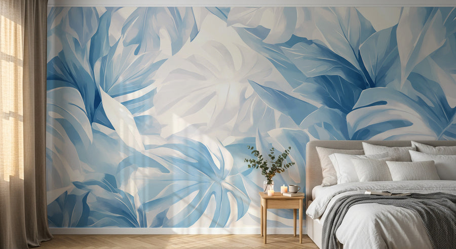 Design A0588 — Papier peint Palmier Tropical Vert - Collection 4 — Novomur