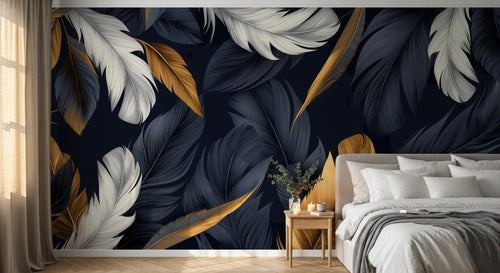 Design A0606 — Papier peint Plumes — Novomur