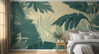 Design A0611 — Papier peint Palmier Tropical Vert - Collection 3 — Novomur