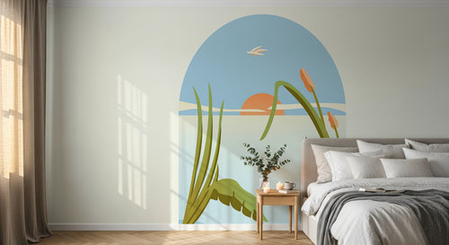 Design A0626 — Papier peint Paysage Plage et Mer — Novomur