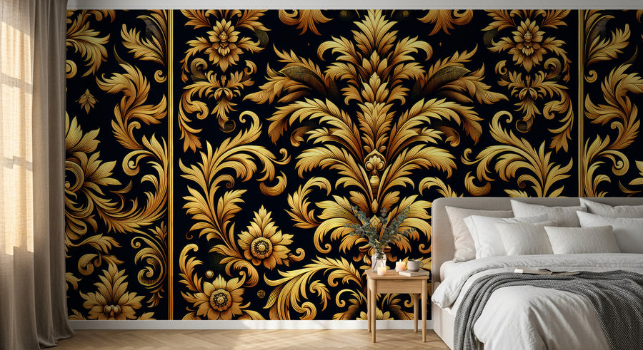 Design A0664 — Papier peint Damassé Classique — Novomur