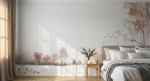 Design A0773 — Papier peint Paysage Montagne Minimaliste - Collection 2 — Novomur