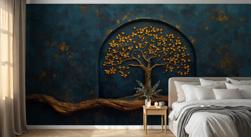Design A0861 — Papier peint Arbres Décoratifs — Novomur