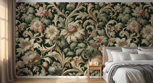 Design A0864 — Papier peint Damassé Classique — Novomur