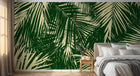 Design A0906 — Papier peint Palmier Tropical Vert - Collection 4 — Novomur