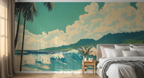 Design A0956 — Papier peint Paysage Plage et Mer — Novomur