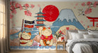 Design AS0707 — Papier peint Mont Fuji et Hokusai — Novomur