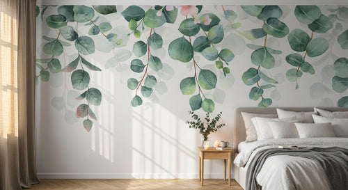 Design C0828 — Papier peint Eucalyptus Botanique Sauge — Novomur
