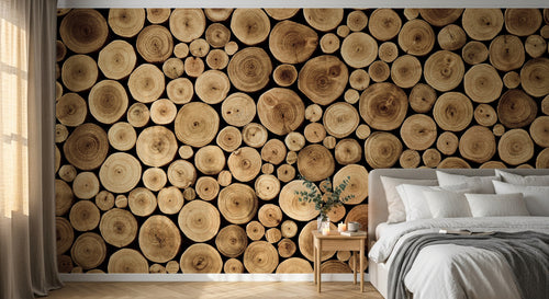 Design C0959 — Papier peint Bois Rustique Brun - Collection 2 — Novomur