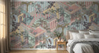 Design D0168B — Papier peint Art Déco Éventails et Or - Collection 2 — Novomur
