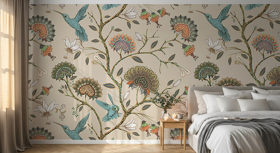 Design D0169 — Papier peint Liberty Floral Ditsy - Collection 1 — motif grand — Novomur